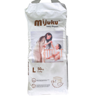 Tã quần cao cấp Mijuku bịch 50 miếng cho bé Size L (9 - 14kg)